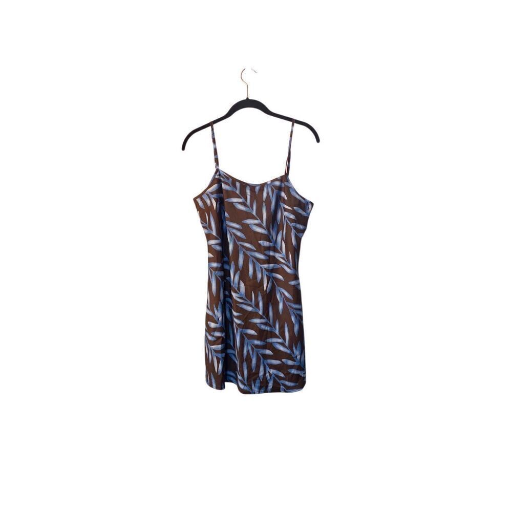 NWT Pretty Garbage Woman’s Leaf Print Mini dress Size Medium